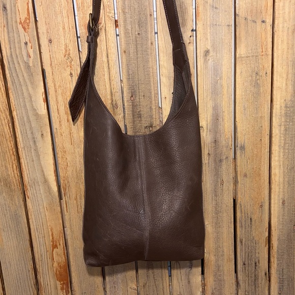 Duluth Trading Co Brown Leather Hobo - Picture 2 of 14